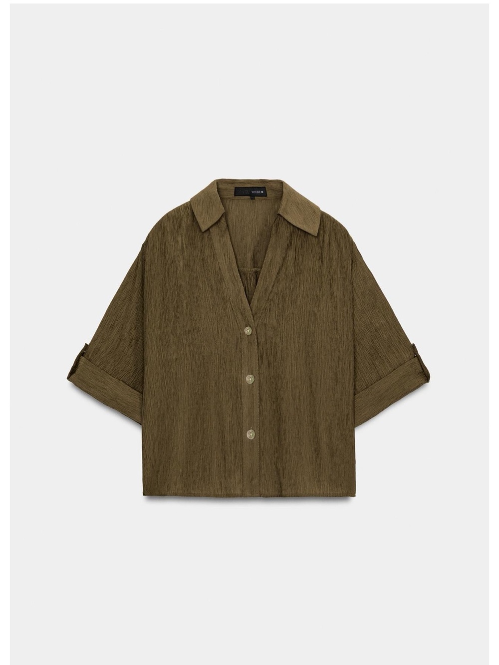 ZARA Flowy Short Sleeve Shirt